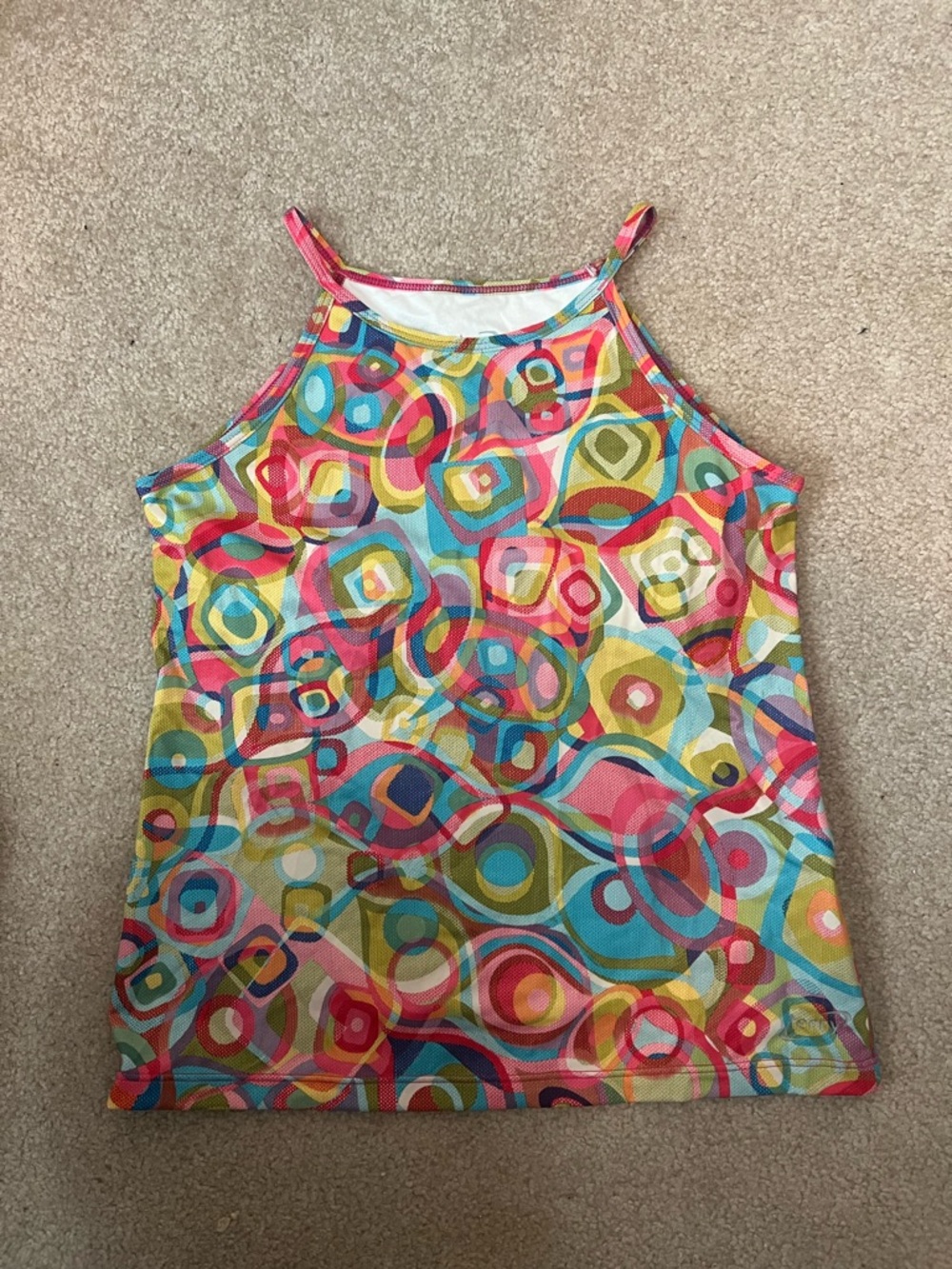 Terry Cycling Women’s Multicolor Geometric Print Tank Top